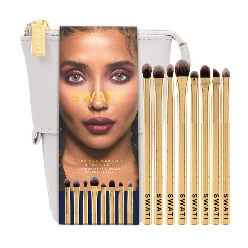 SWATI Cosmetics Gold Luxe - Eye make-up brush set