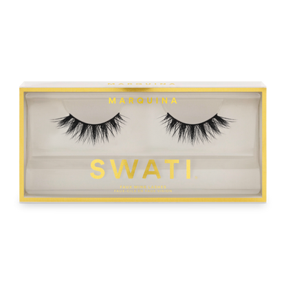 Sharp criss-cross & long faux mink lashes - MARQUINA